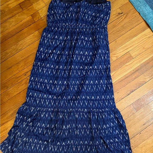J. Crew Navy and White Patterned Dress - Picture 4 of 6